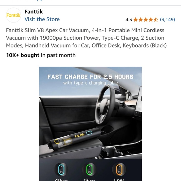 Fanttik Slim V8 APEX Box - Picture 6 of 9